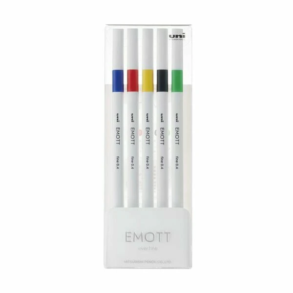 11725706_1.jpg Conjunto de 5 Marcadores uni EMOTT 0,4 mm - Vivid Color