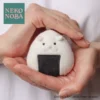 Nekonoba Fuwamochi Omusubi Neko - Porta-Chaves Peluche Gato Onigiri