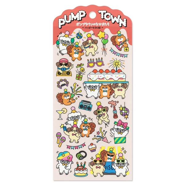 Stickers MIND WAVE - Pump Town - Happy Three