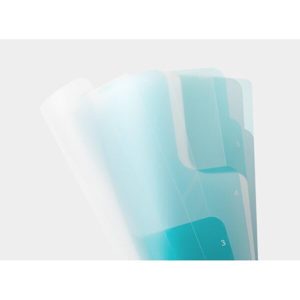 35575006_03_adl Midori - Pasta Transparente A4 com 5 Bolsas - 2-Way Azul A