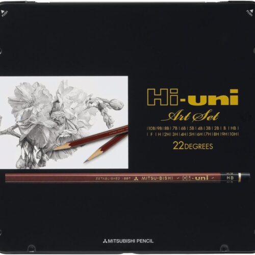 uni Hi-Uni Art Set - Conjunto de 22 Lápis de Grafite