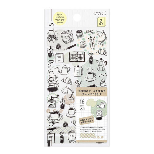 82641006_l-1788933604929 Conjunto de Autocolantes Washi Midori 2641 – Monotone Café