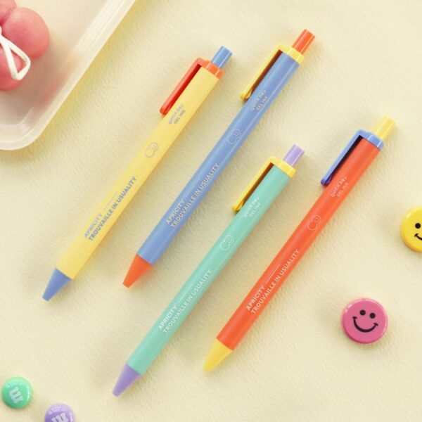 Caneta de Gel Bubbly 0,38 mm (Amarelo-Creme)