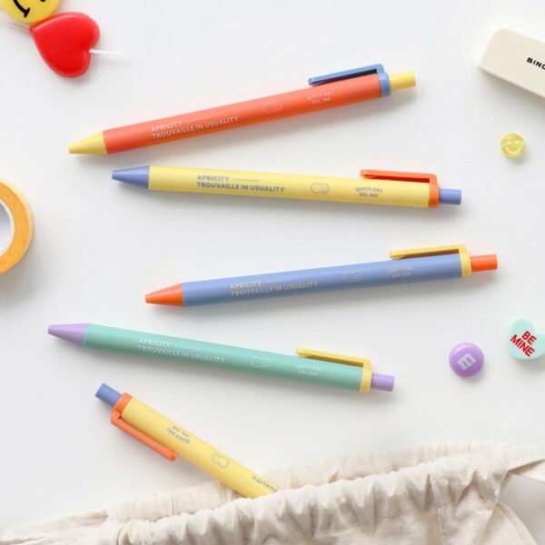 Caneta de Gel Bubbly 0,38 mm (Amarelo-Creme)