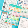 8809728167161_05_adl Autocolantes de Datas ICONIC Diary Date 02 — Handwriting
