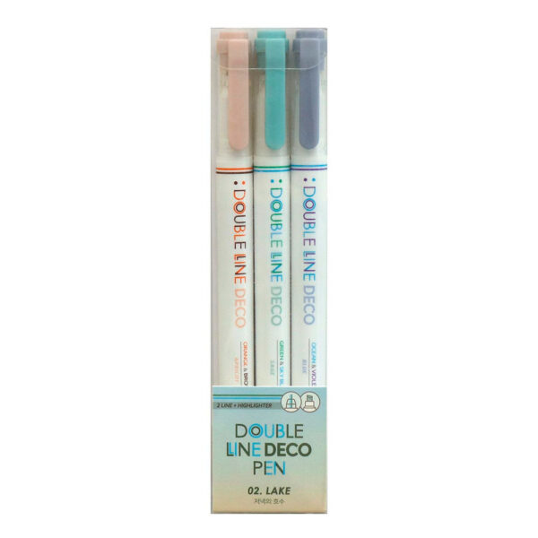 8809887094407_l-1788878776948 Conjunto de Marcadores Iconic Double Line Deco Pen – Lake