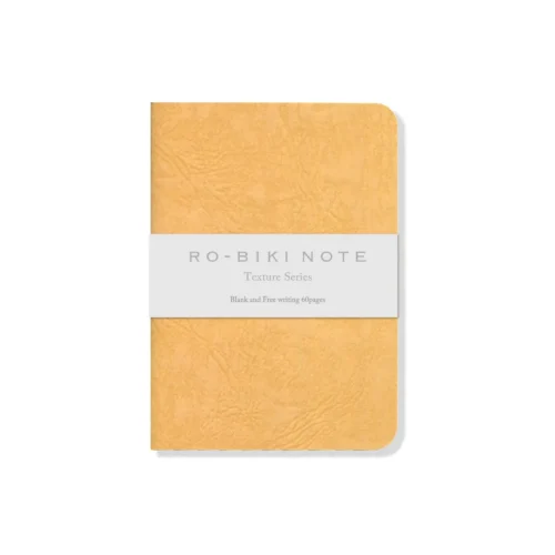 Ro-biki Note - Notebook Passport Plain Texture Series (Amarelo)