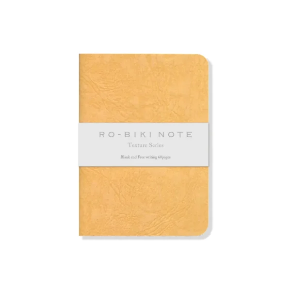 Ro-biki Note - Notebook Passport Plain Texture Series (Amarelo)