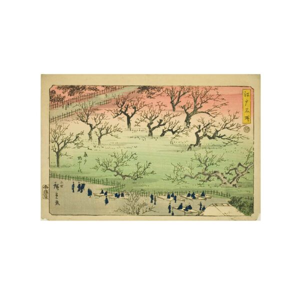 plumgarden_4-1000 Utagawa Hiroshige - Plum Garden at Kameido