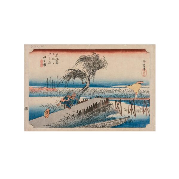 ventania Utagawa Hiroshige — Yokkaichi: View of the Mie River