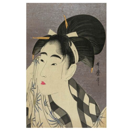 Kitagawa Utamaro — Woman Wiping Sweat