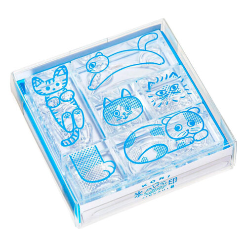 King Jim – Conjunto de Carimbos Transparentes KORI JIRUSHI – Gatos