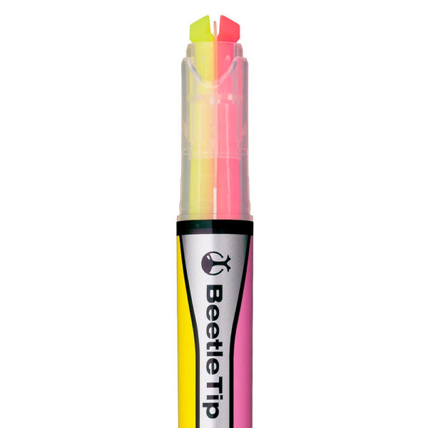 Kokuyo – Marcadores Beetle Tip Duas Cores – Conjunto de 3