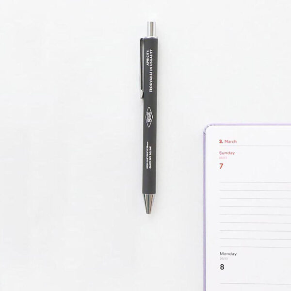 Iconic – Caneta de Gel Non-Slip Smooth 0,38 mm – Cinzento-Carvão