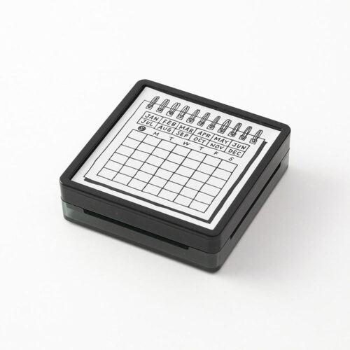 Midori – Carimbo Autotintado Pintável – Calendário