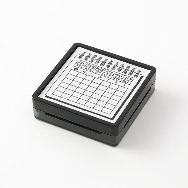 Paintable-Stamp-Pre-inked-Calender-03 Midori – Carimbo Autotintado Pintável – Calendário