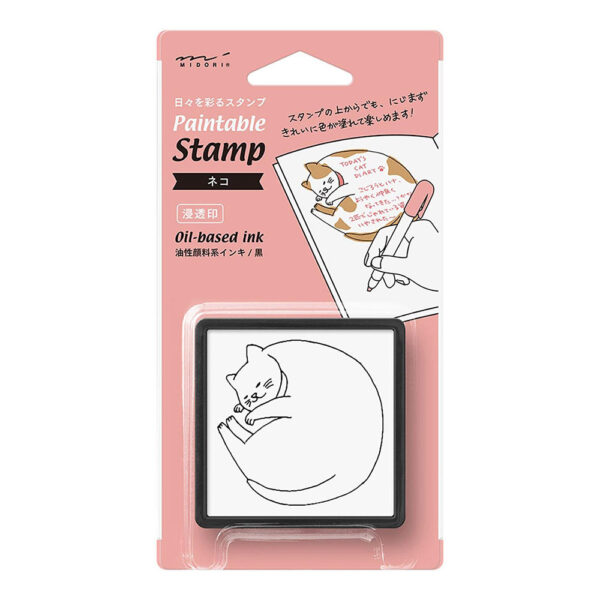 Midori – Carimbo Autotintado Pintável – Gato