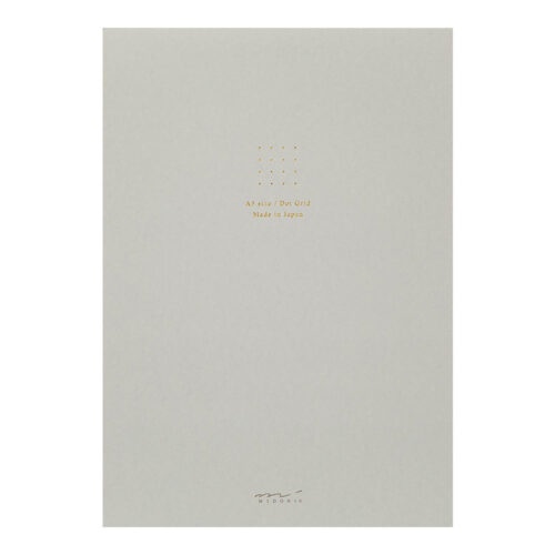 Midori – Bloco de Papel A5 Color Dot Grid – Cinzento