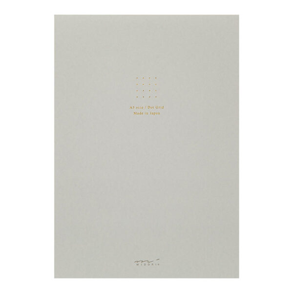 Midori – Bloco de Papel A5 Color Dot Grid – Cinzento