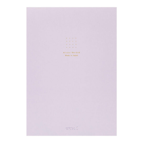 Midori – Bloco de Papel A5 Color Dot Grid – Roxo