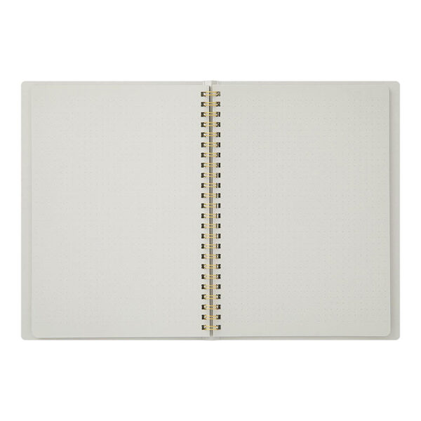 Midori – Caderno de Argolas A5 Color Dot Grid – Cinzento