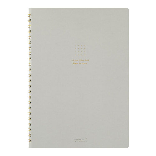 Midori – Caderno de Argolas A5 Color Dot Grid – Cinzento
