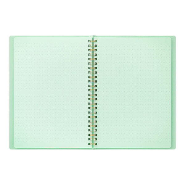 Midori – Caderno de Argolas A5 Color Dot Grid – Verde