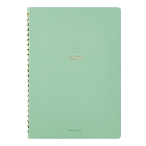 Midori – Caderno de Argolas A5 Color Dot Grid – Verde