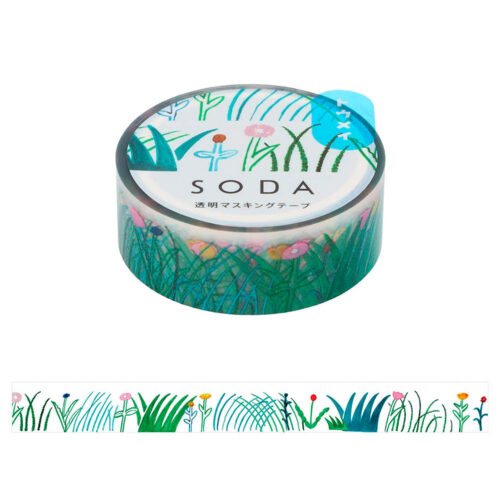 King Jim – Fita Decorativa Transparente SODA 15 mm – Grass