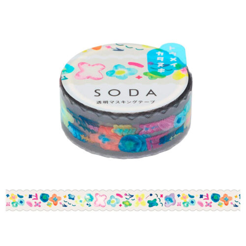 King Jim – Fita Decorativa Transparente SODA 15 mm – Petal
