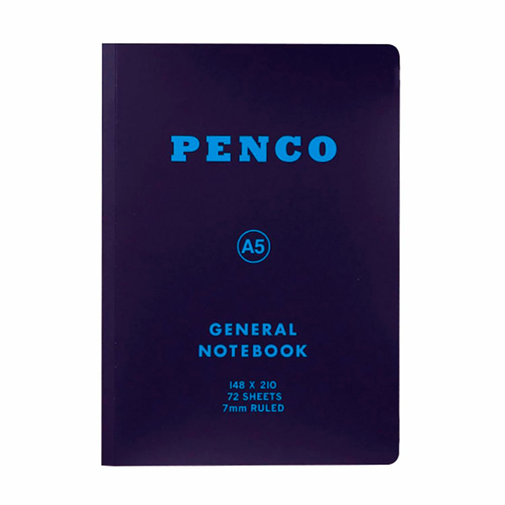 Penco – Caderno Soft PP A5 Pautado – Azul-Marinho
