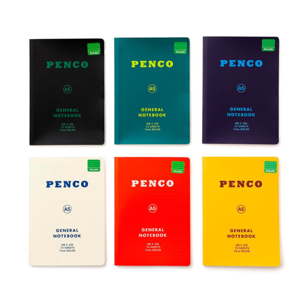 Soft-PP-Notebook-A5-Ruled-Navy-05 Penco – Caderno Soft PP A5 Pautado – Azul-Marinho
