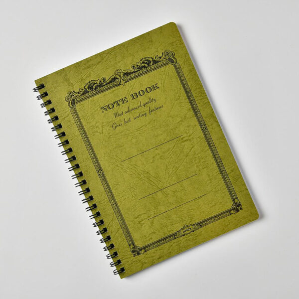 Apica – Caderno de Argolas CD Twin Ring A5 – Azeitona (Kanran)