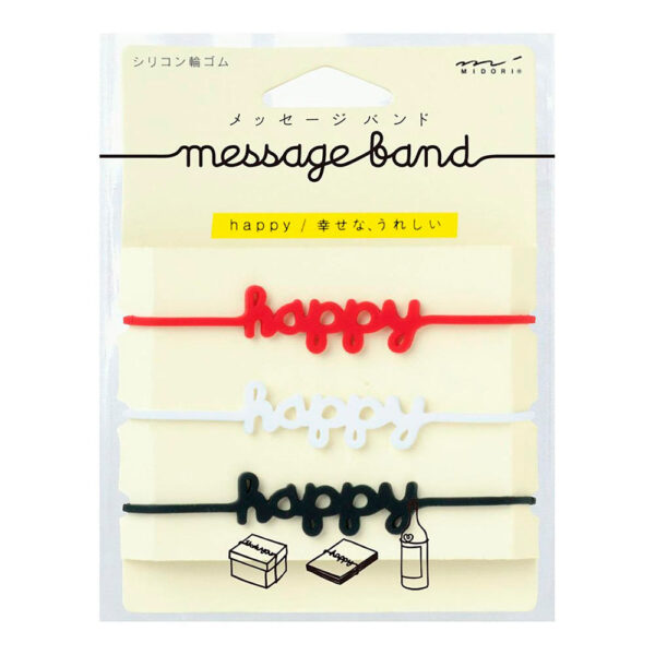 Midori – Message Band Elástica – Happy