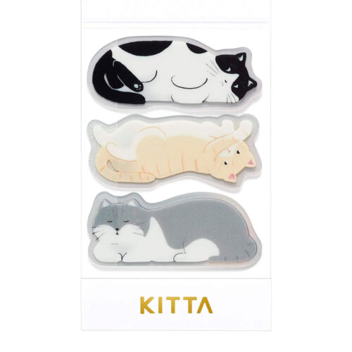 king-jim-ntas-adesivas-cat-01 King Jim – Notas Adesivas Transparentes KITTA – Gatos